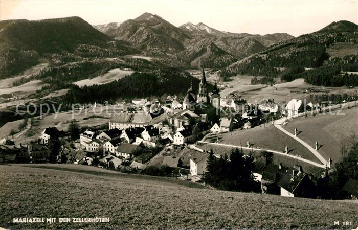 Mariazell Steiermark mit den Zellerhoefen