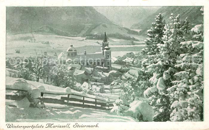 Mariazell Steiermark Winteridyll mit Kirche