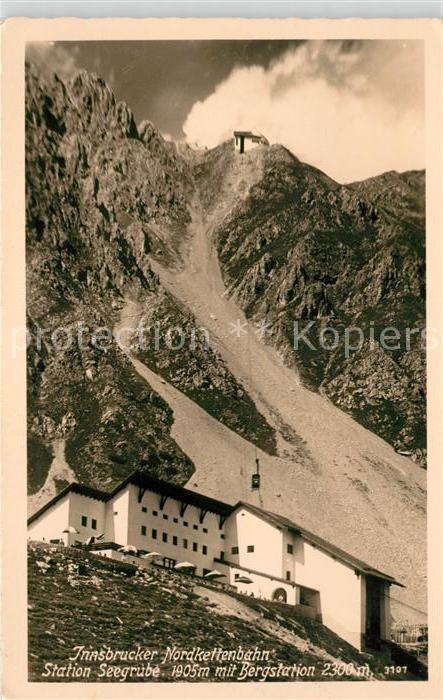 Innsbruck Nordkettenbahn Station Seegrube Bergstation