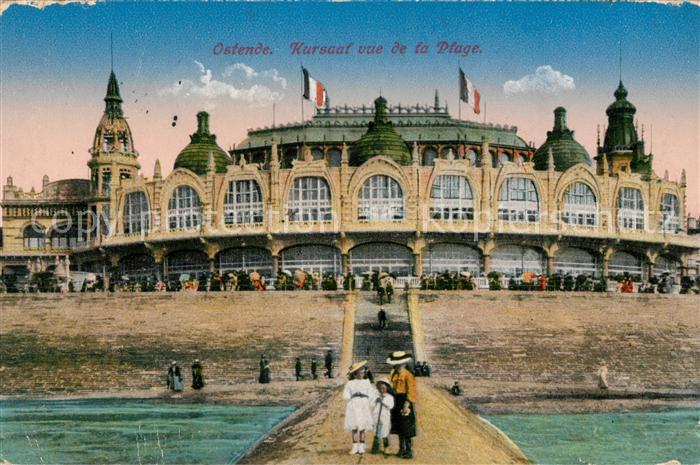 Ostende Oostende Kursaal vue de la Plage