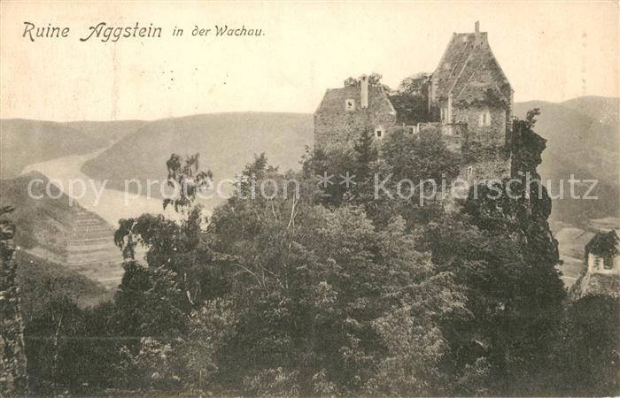 Aggsbach-Dorf Ruine Aggstein in der Wachau