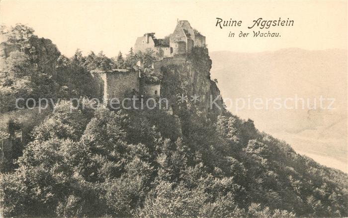 Aggsbach-Dorf Ruine Aggstein in der Wachau