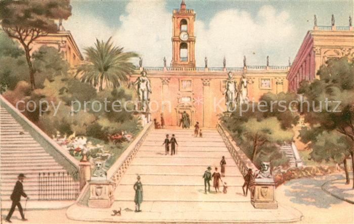Roma Rom Campidoglio Kuenstlerkarte