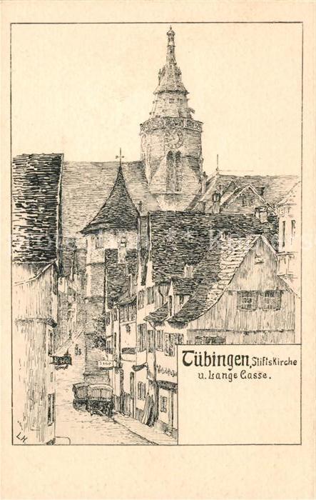 TueBINGEN BW Stiftskirche Lange Gasse