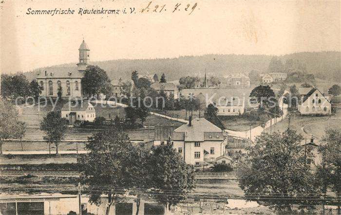 Rautenkranz Vogtland Panorama Kirche