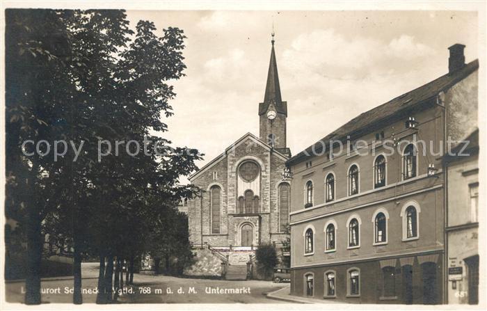Schoeneck Vogtland Untermarkt Kirche