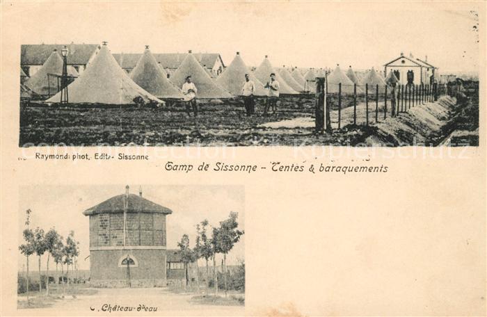 Sissonne Aisne Wasserturm Militaerlager