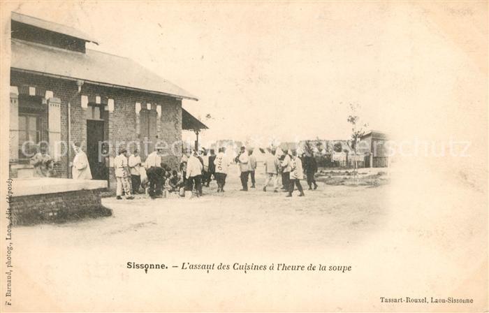 Sissonne Aisne Feldkuecke Suppenausgabe