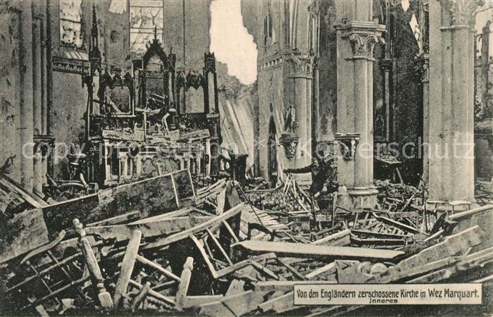 Chapelle-d Armentieres La Wez Marquart zerstörte Kirche