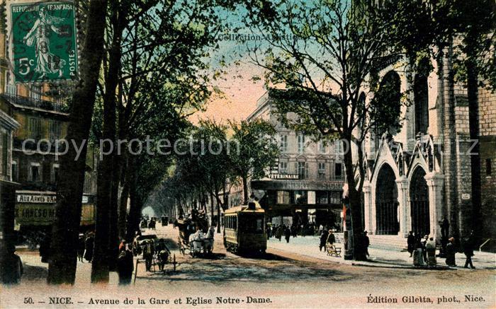 Nice Alpes Maritimes Avenue de la Gare Kirche
