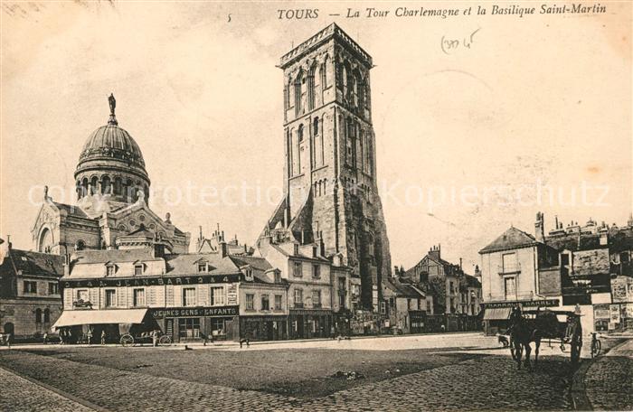 Tours Indre-et-Loire Tour Charlemagne Basilique Saint Martin