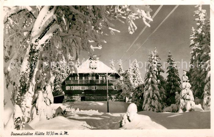 Ottenhoefen Schwarzwald Darmstaedter Huette Winterpanorama