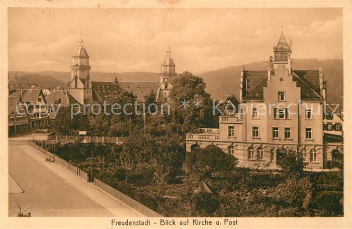 FREUDENSTADT BW Kirche Post
