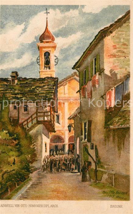 Brione Aquarell Otto Honegger