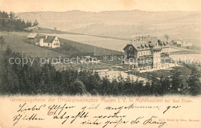 Muehlhausen Vogtland Genesungsheim Ortskrankenkasse