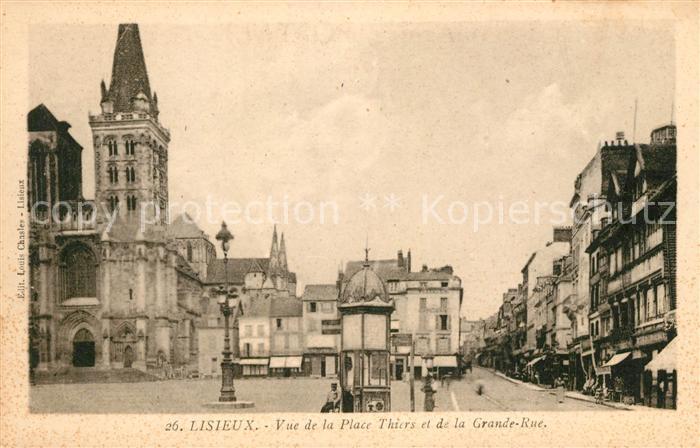 Lisieux Vue de la Place Thiers Grande Rue