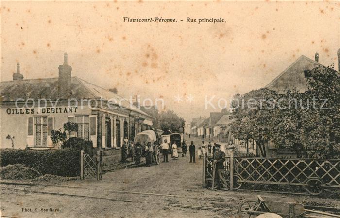 Peronne Saone-et-Loire Flamicourt Rue principale