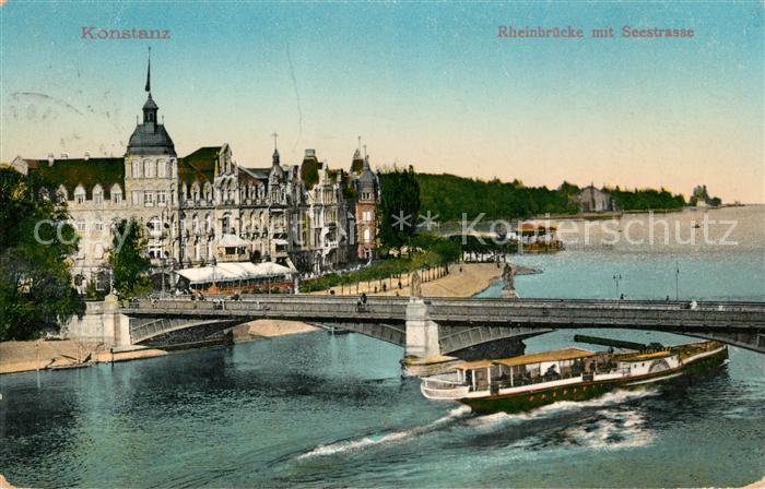 Konstanz Bodensee Rheinbruecke Seestrasse