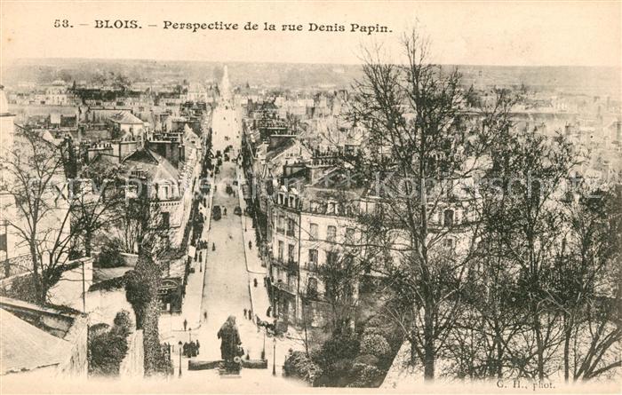Blois 41 Perspective de la rue Denis Papin