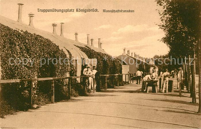 Koenigsbrueck Truppenuebungsplatz Mannschaftsbaracken