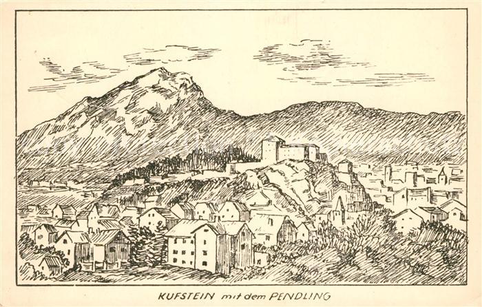 Kufstein Tirol Pendling Zeichnung  NZ4