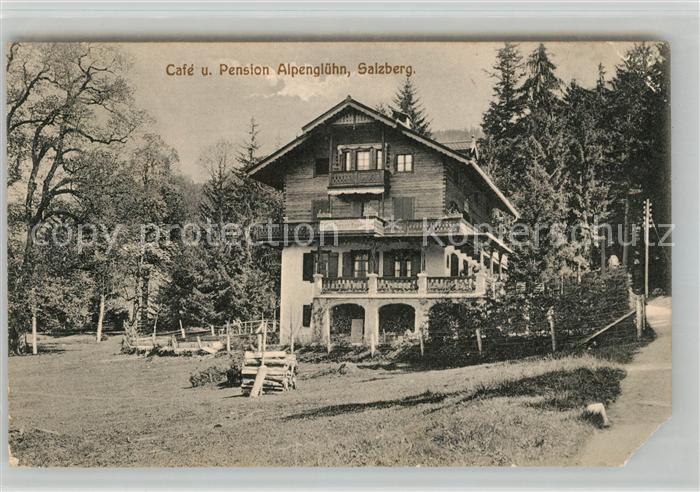 Salzberg Berchtesgaden Pension Cafe Alpengluehn