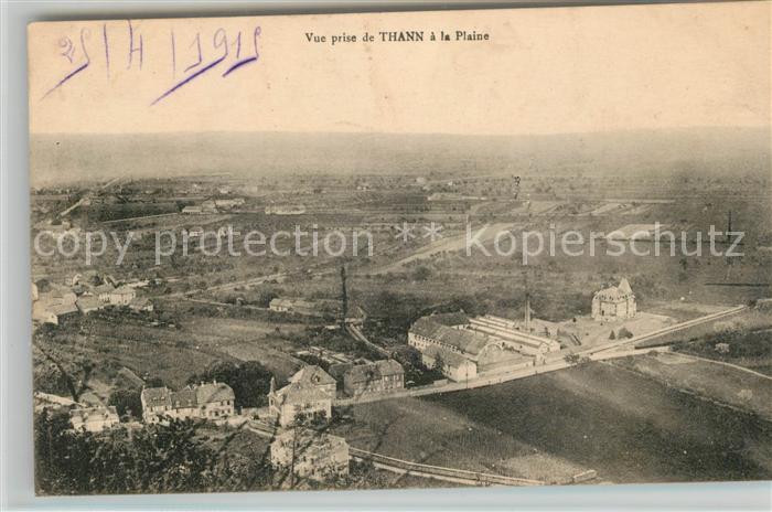 Thann Haut Rhin Elsass Fliegeraufnahme