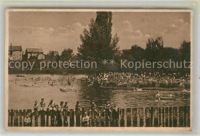 Darmstadt Grosser Woog Insel Strand Familienbad