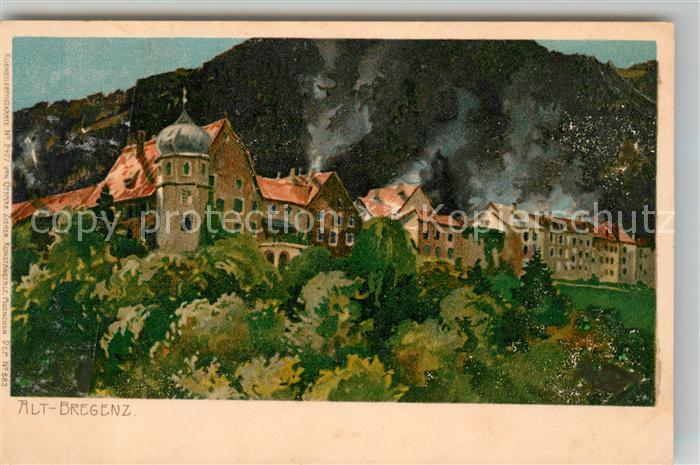 Bregenz Bodensee Alt Bregenz Kuenstlerkarte