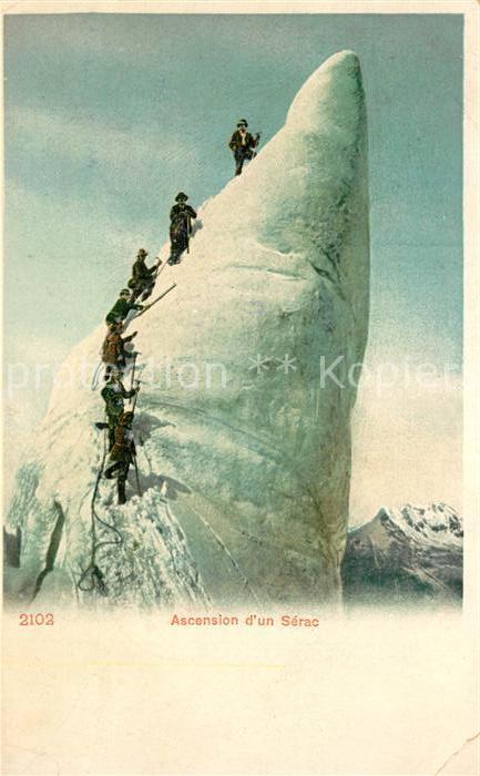 Bergsteigen Klettern Ascension d_un Serac