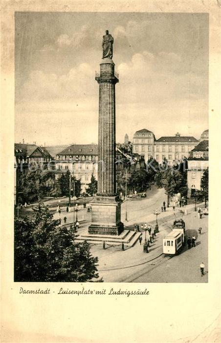 Strassenbahn Darmstadt Luisenplatz Ludwigssaeule