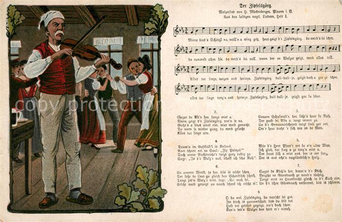 Liederkarte Der Zipfelsgörg