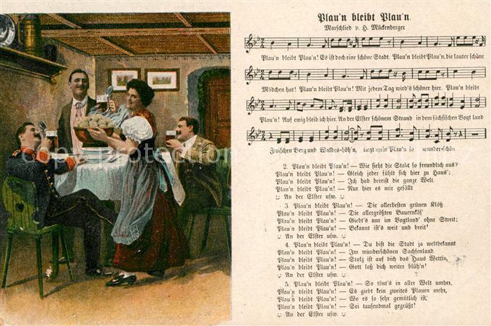 Liederkarte Plau'n bleibt Plau'n