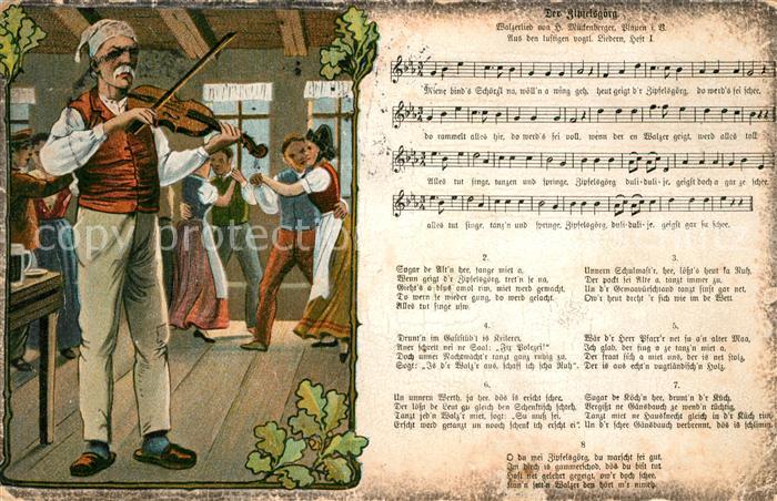 Liederkarte Der Zipfelsgörg