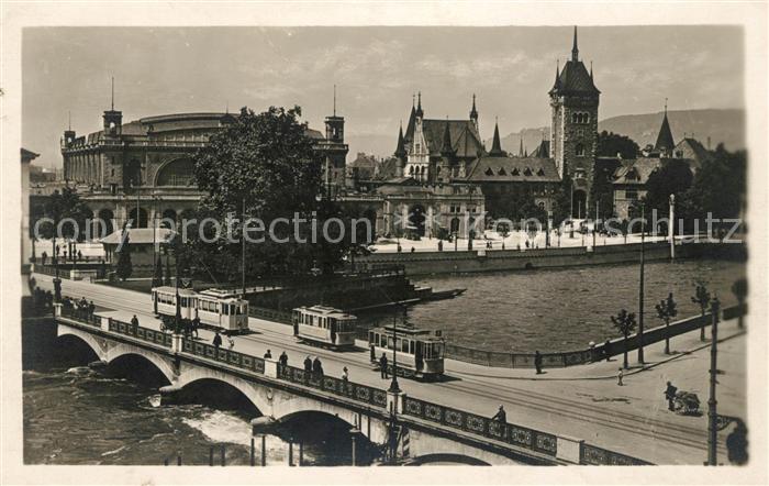 Strassenbahn Zürich Bahnhof Landesmuseum