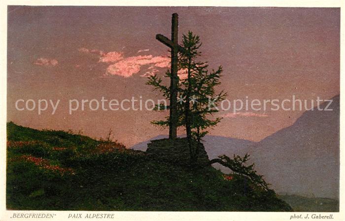 Foto Gaberell J. Nr. 4833 Bergfrieden Paix Alpestre
