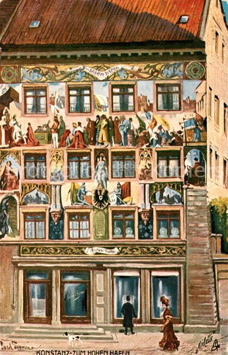 Verlag Tucks Oilette Nr. 684 B Konstanz Haus zum hohen Hafen