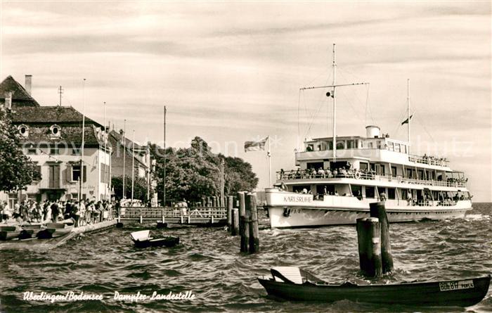 Motorschiffe Karlsruhe ueberlingen Bodensee Dampfer-Landestelle