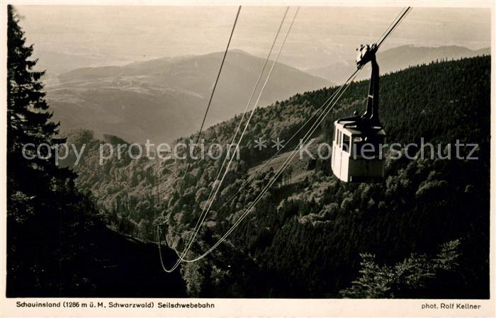 Foto Kellner Rolf Nr. 6719 Schauinsland Seilbahn