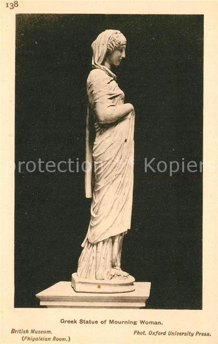Skulpturen Mourning Woman British Museum