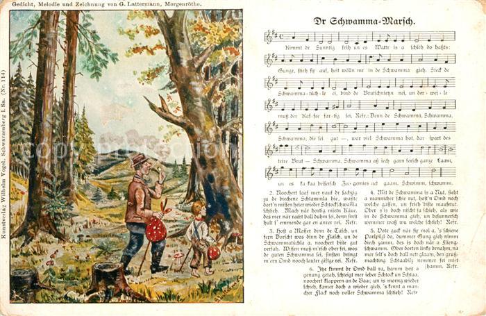 Liederkarte Dr Schwamma-Marsch