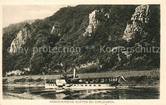 Dampfer Seitenrad Hannoversche Klippen Carlshafen