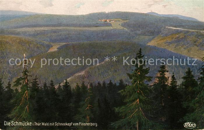 Verlag WIRO Wiedemann Nr. 3078 Schmücke Schneekopf vom Finsterber