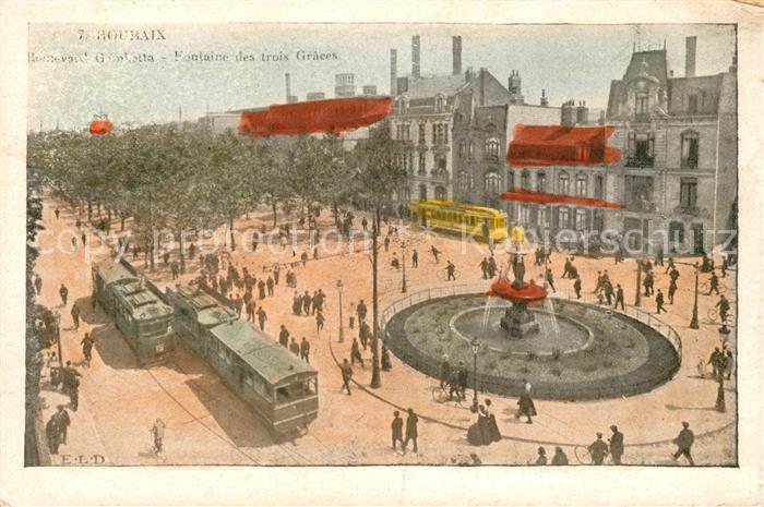 Strassenbahn Roubaix Boulevard Gambetta