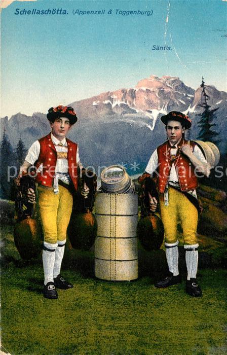 Trachten Schweiz Schellaschötta Appenzell Toggenburg Sän
