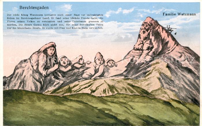 Berggesichter Familie Watzmann Berchtesgaden
