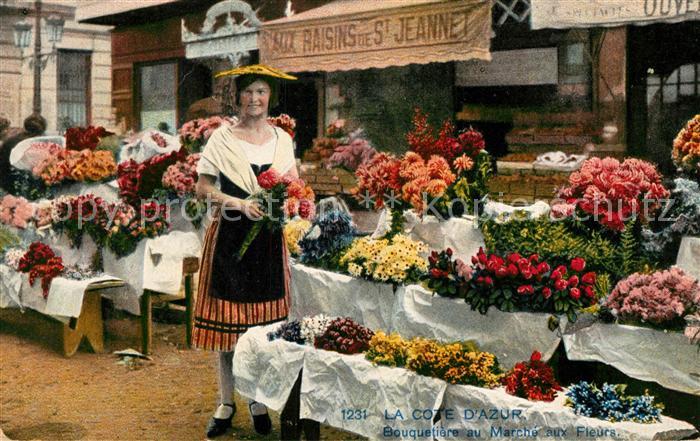 Blumen Bouquetiere Marche aux Fleurs Cote d_Az