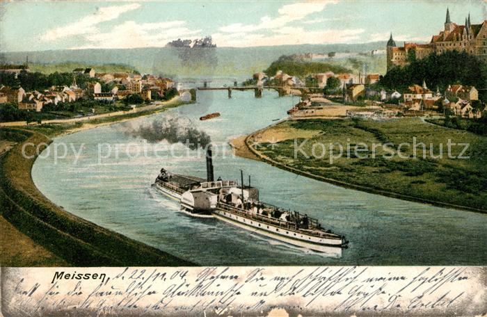 Dampfer Seitenrad Meissen