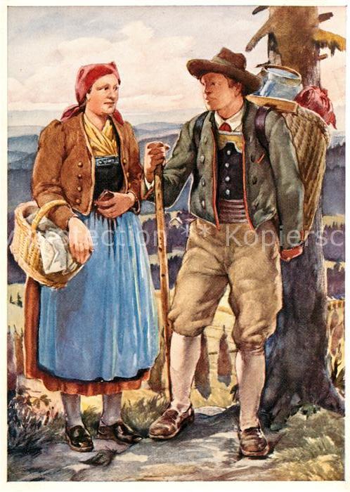 Trachten Oesterreich Waldviertel Werbung Stickstoffwerke Lin