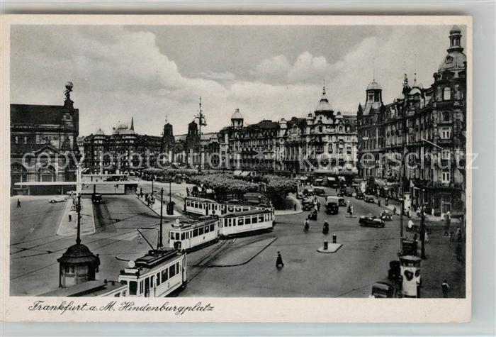 Strassenbahn Frankfurt am Main Hindenburgplatz